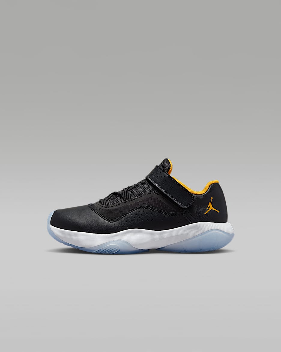Jordan 11 CMFT Low (PS) 幼童运动童鞋 - 黑/白色/出租车黄