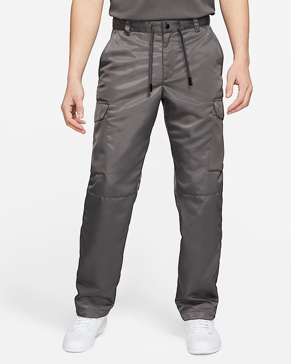 Jordan x A Ma Maniére 男子梭织工装长裤 - 深雾灰/黑