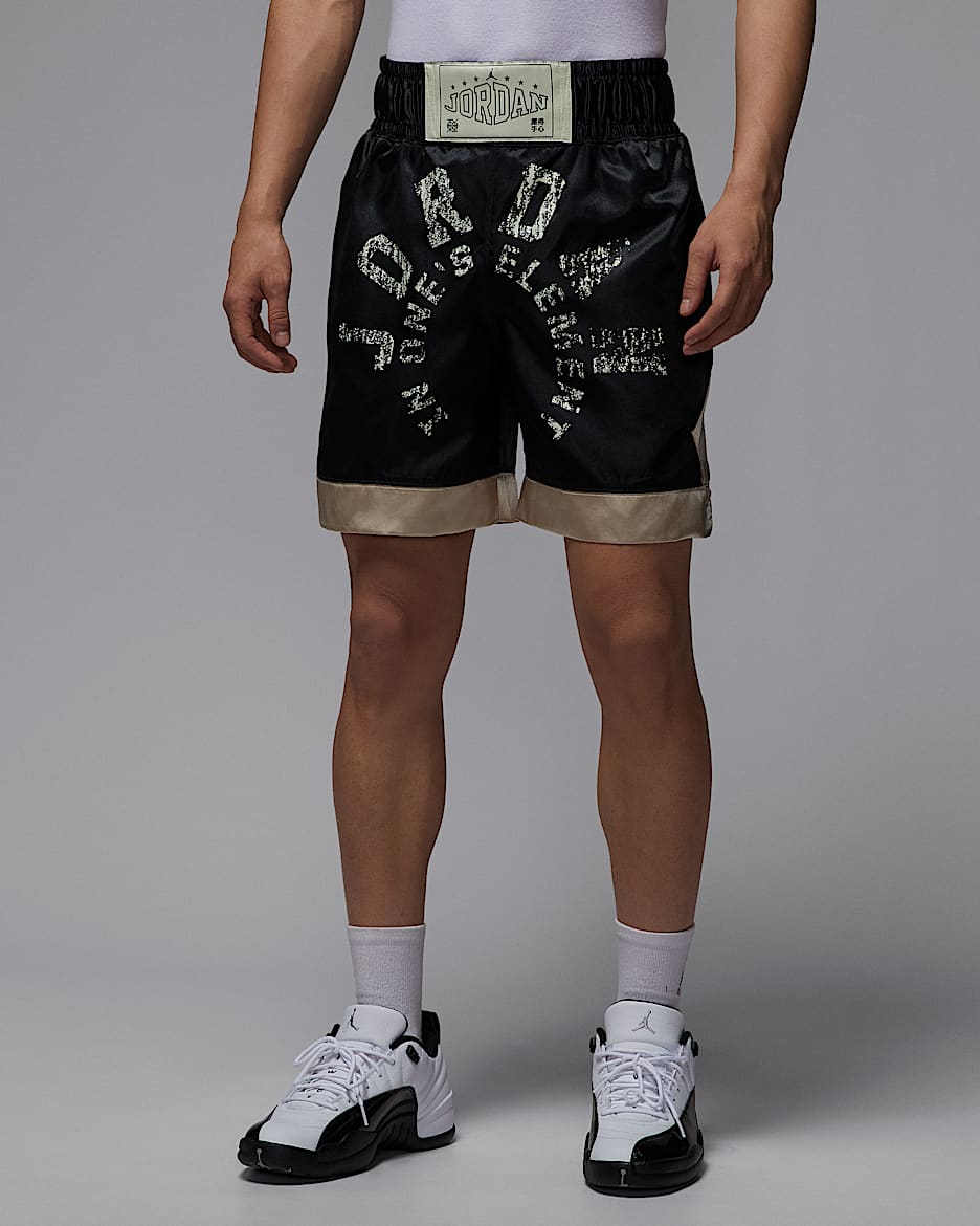 Jordan Sport Dongdan Dri-FIT Diamond 下站东单男子速干梭织短裤 - 灰黑/燕麦色/麻黄/椰奶色