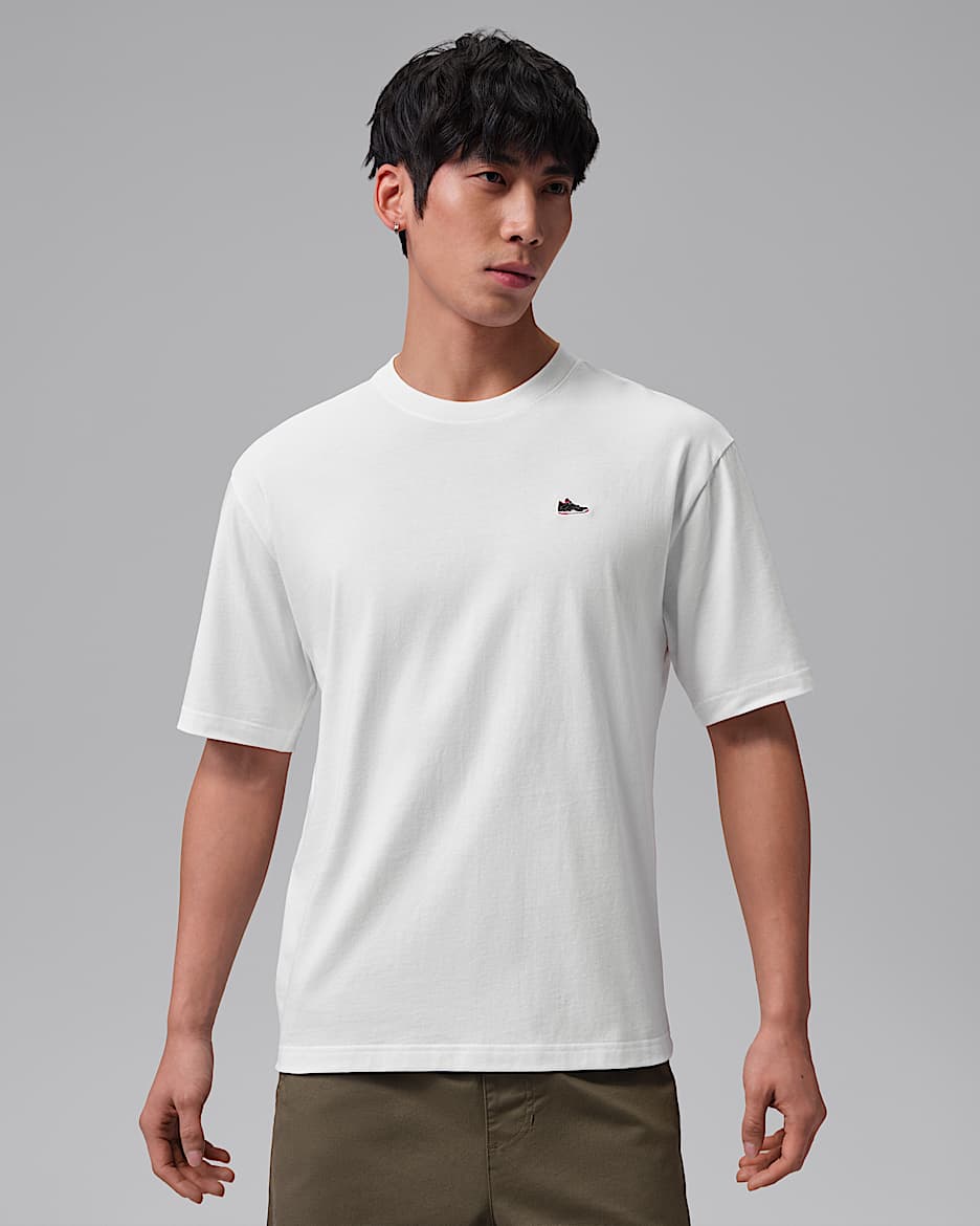 Jordan 男子运动鞋贴片T恤 - 白色