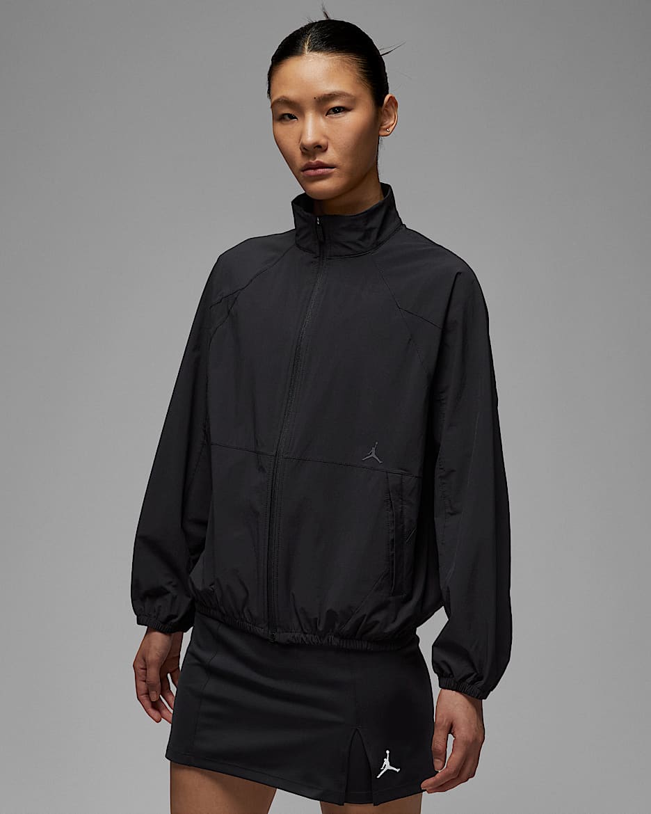 Jordan Sport Dri-FIT Tunnel 女子防晒速干夹克 - 黑/暗灰色