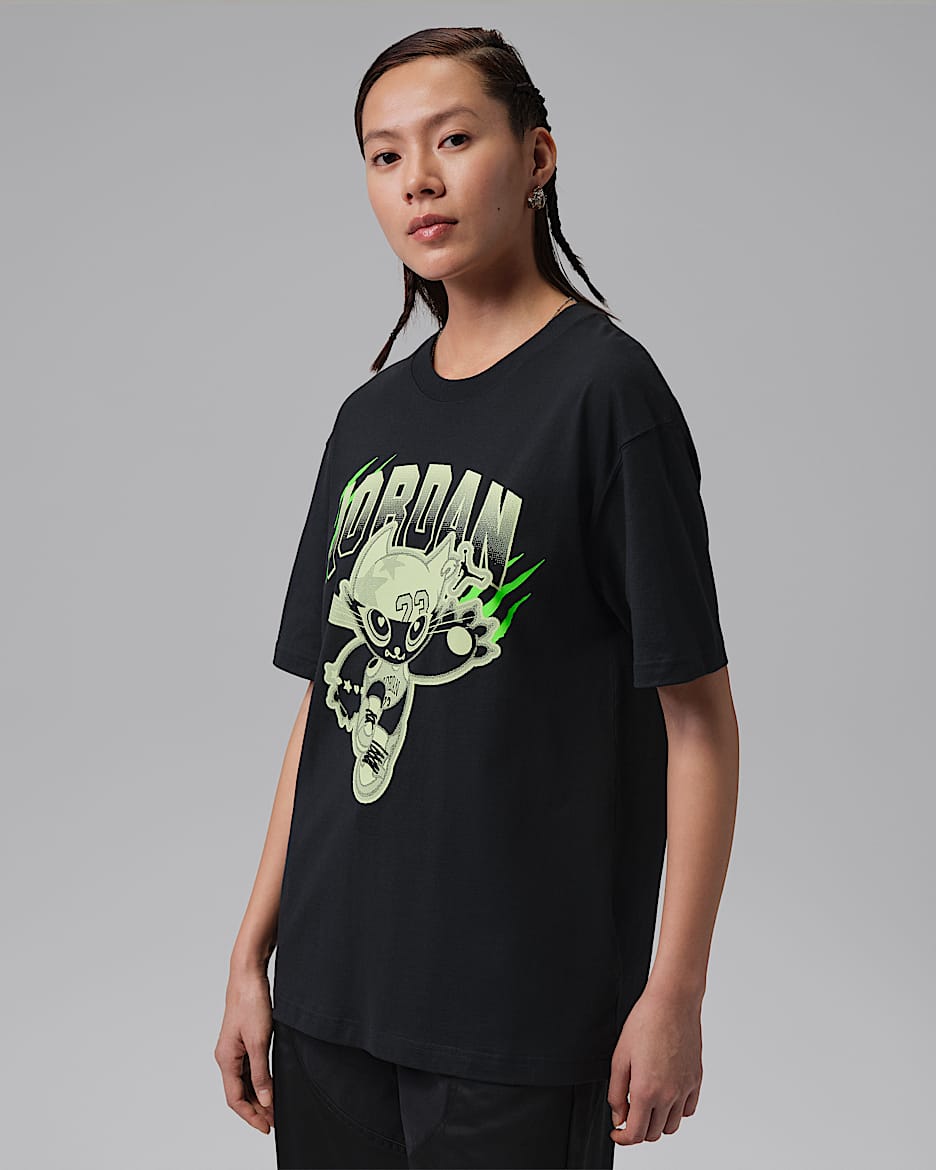 Jordan Flight 女子 Oversize 风T恤 - 黑