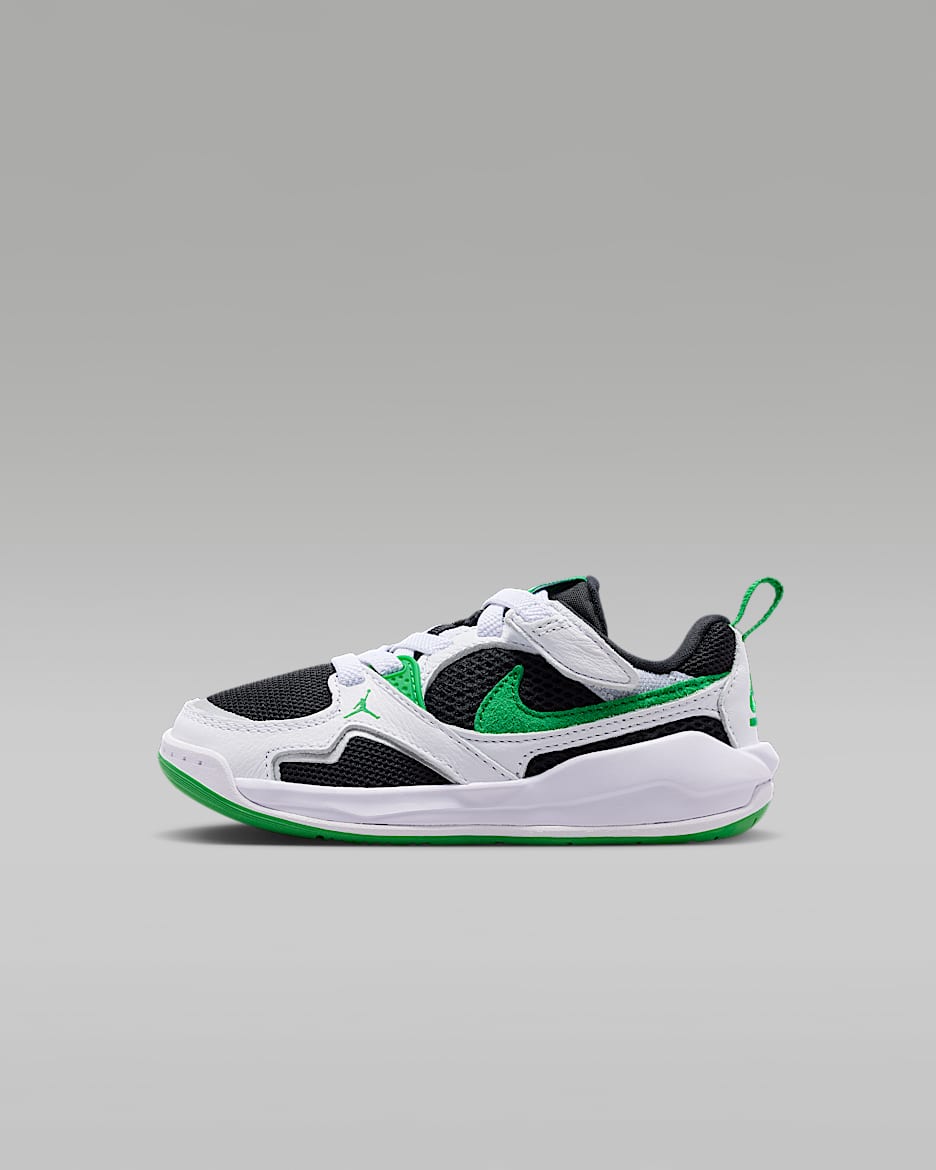 Jordan CMFT Era Jordan 舒释鞋幼童运动鞋 - 黑/白色/幸运绿