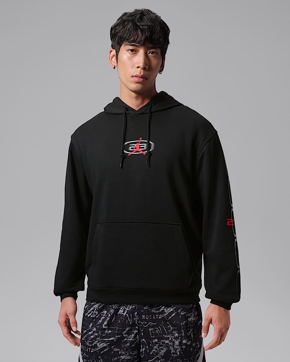Jordan Sport Crossover Dri-FIT 男子速干针织套头连帽衫 - 黑