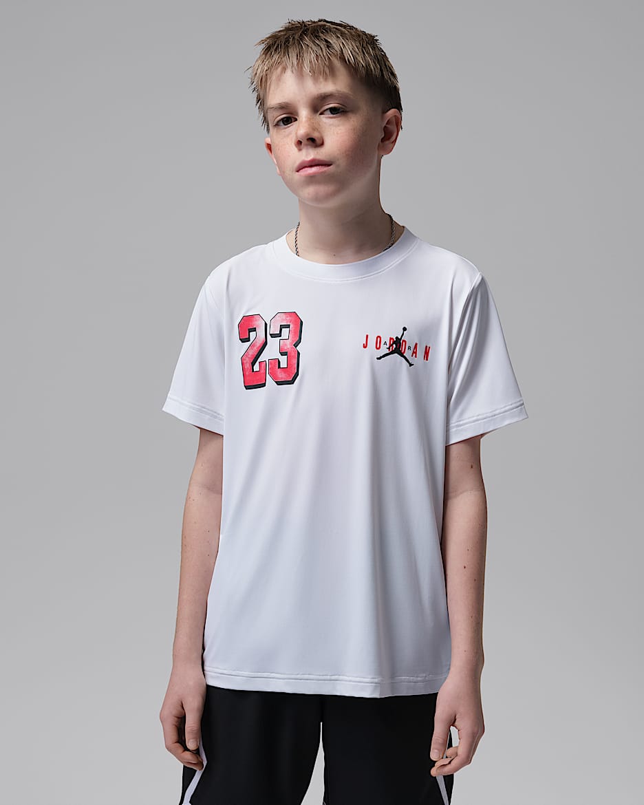 Jordan Brooklyn Varsity 大童T恤 - 白色