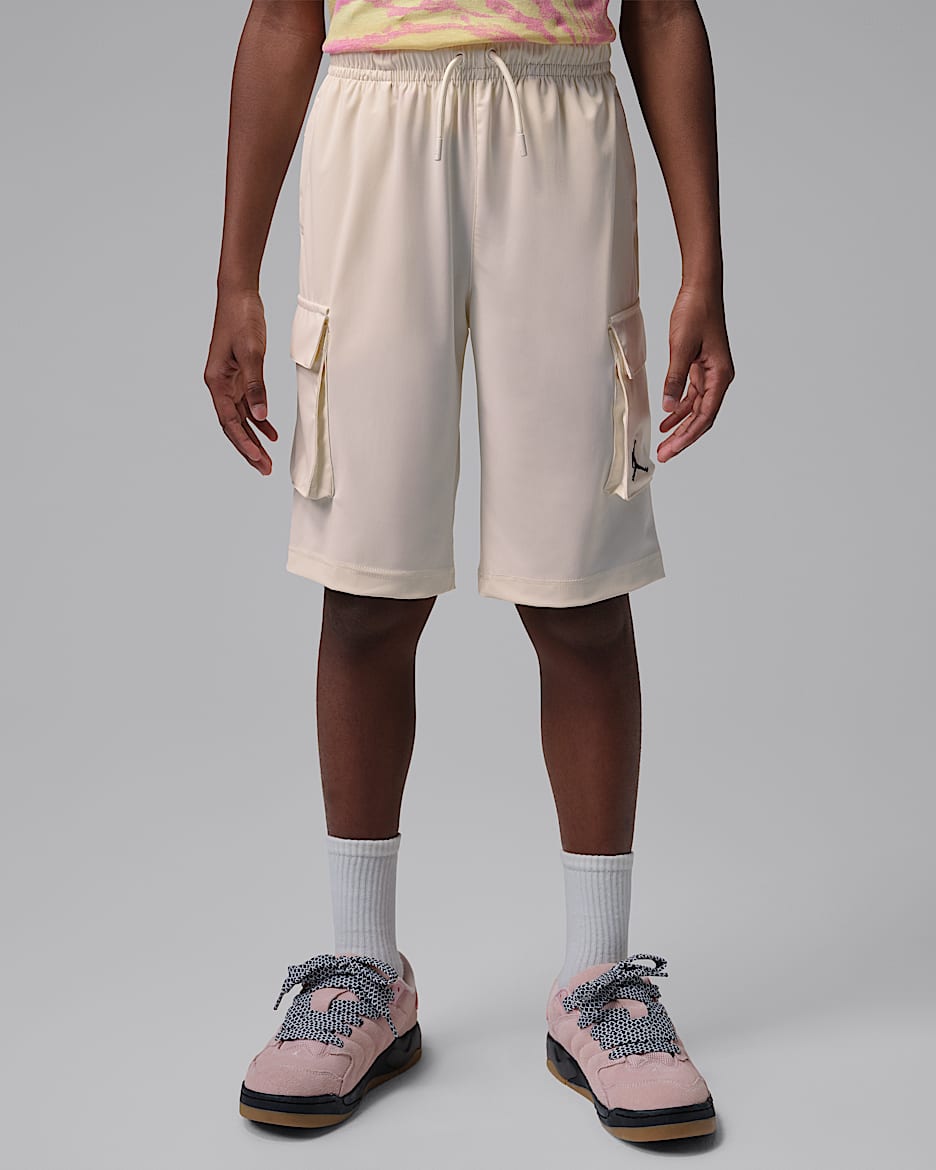 Jordan 大童短裤 - 淡象牙白