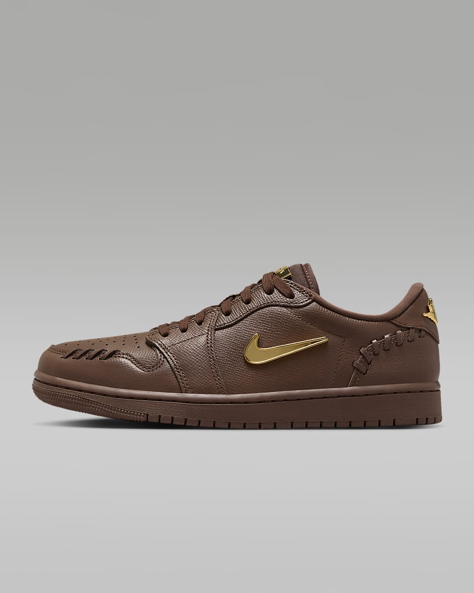 Air Jordan 1 Low Method of Make 小金钩女子运动鞋 - 惊喜可可色/惊喜可可色/金属色