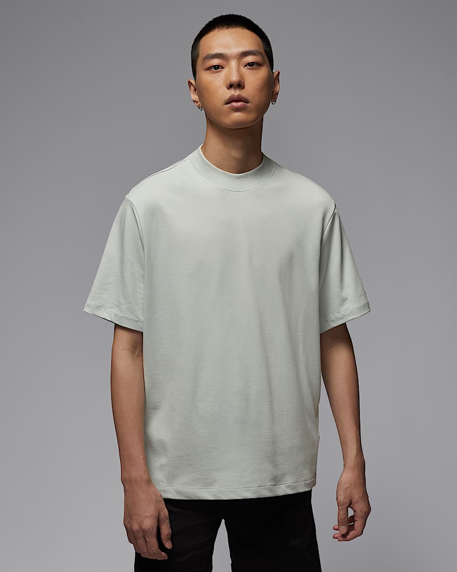 Jordan Sport Dri-FIT 男子速干企领高尔夫上衣 - 浅银/黑