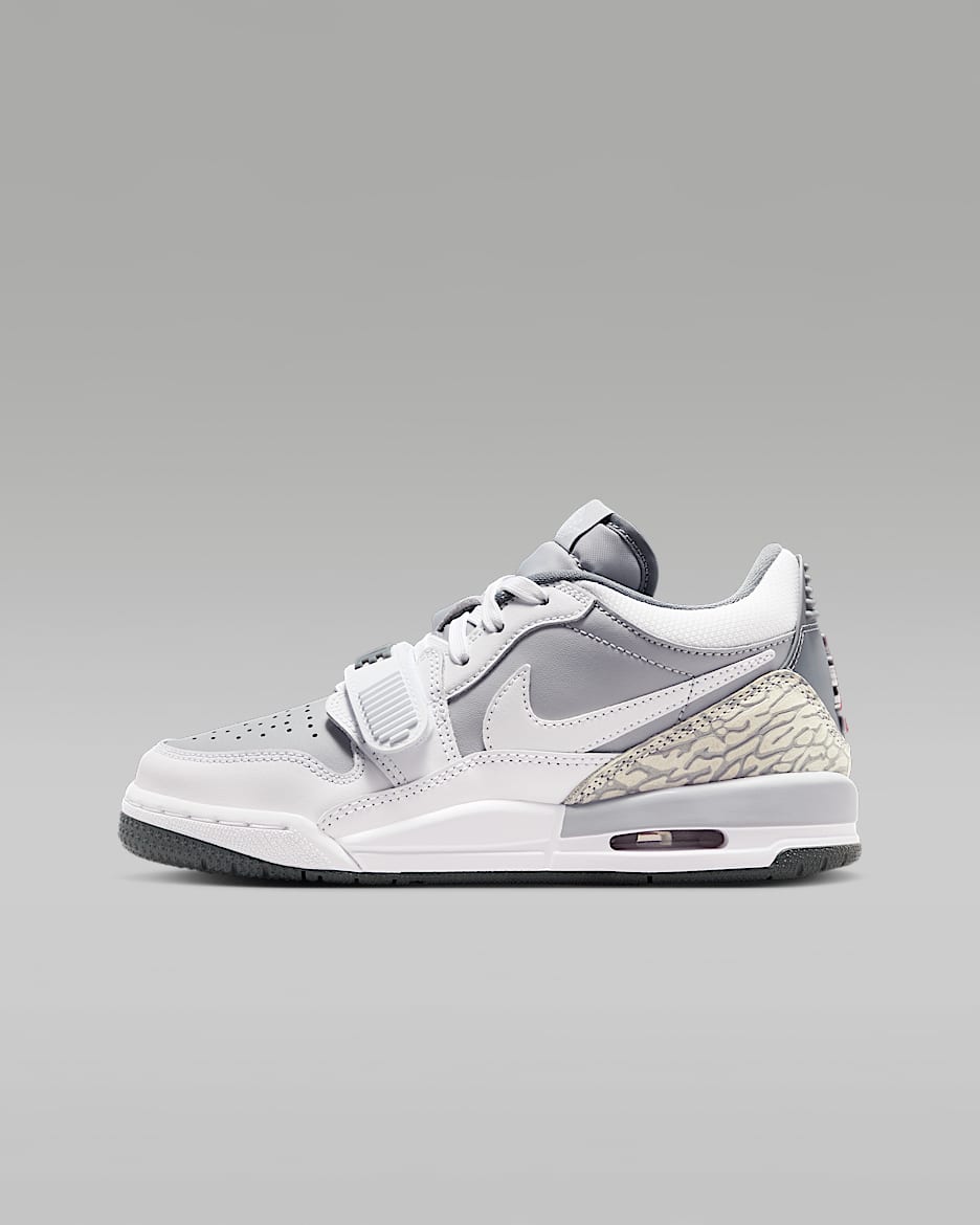 Air Jordan Legacy 312 Low 大童运动鞋 - 狼灰/冷灰/校园红/白色