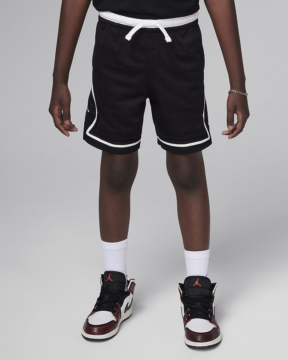 Jordan Dri-FIT Sport Diamond 幼童速干短裤 - 黑