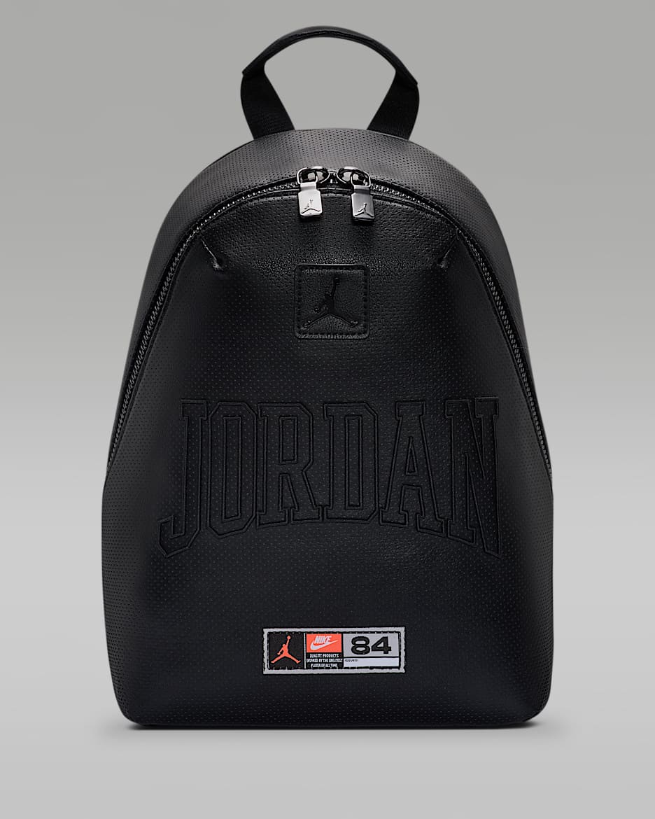 Jordan 迷你打孔双肩包 - 黑