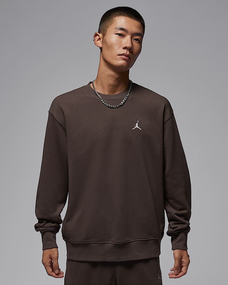 Jordan Brooklyn Fleece 男子圆领运动衫 - 巴洛克棕/帆白