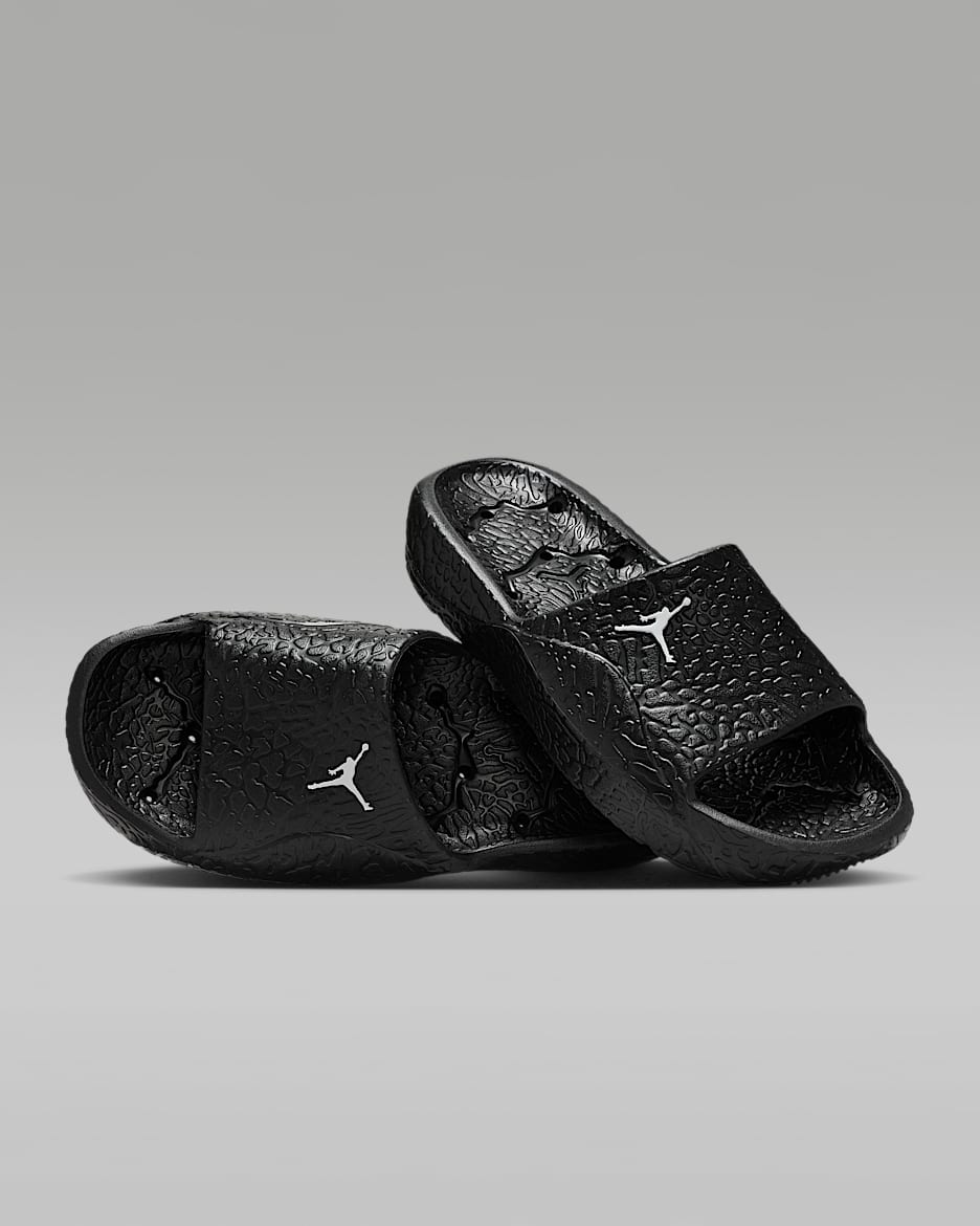 Jordan Franchise 男子拖鞋 - 黑/白色