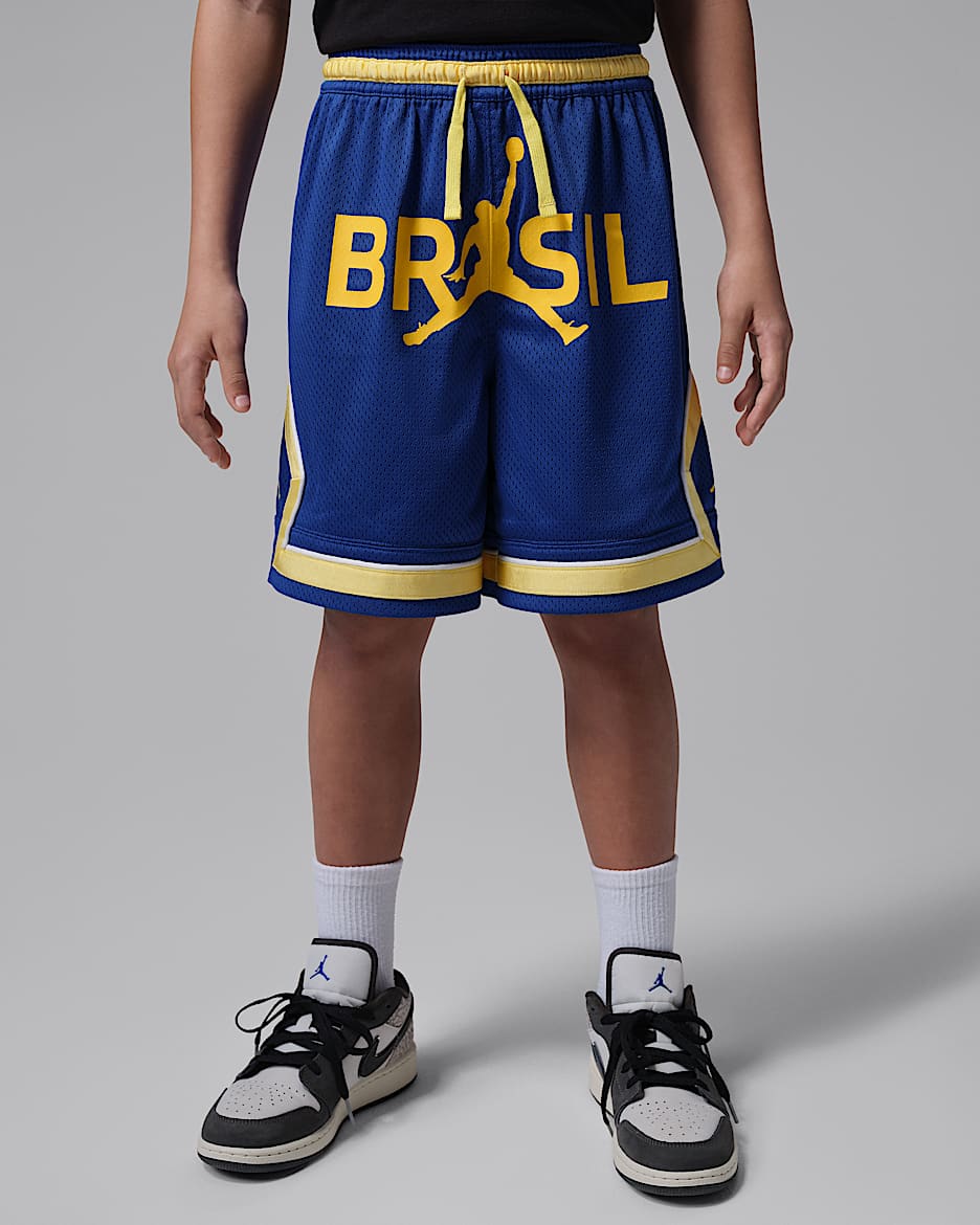 Jordan Essentials Dri-FIT P6 Diamond 大童速干网眼布短裤 - 旧宝蓝