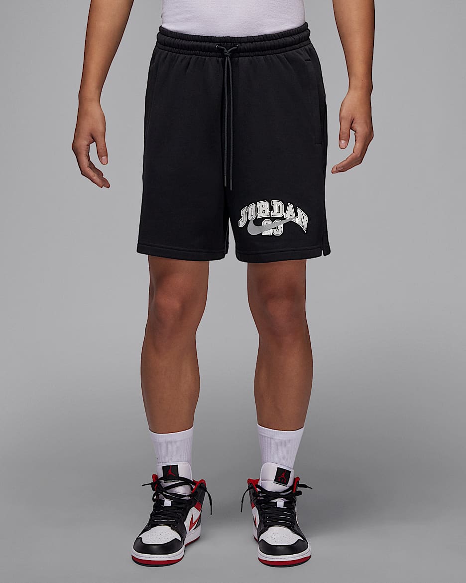 Jordan MVP 男子法式毛圈短裤 - 黑/浅烟灰