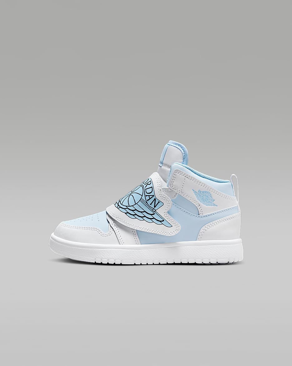 Sky Jordan 1 幼童易穿脱运动鞋 - 紫蓝/冰蓝/白色