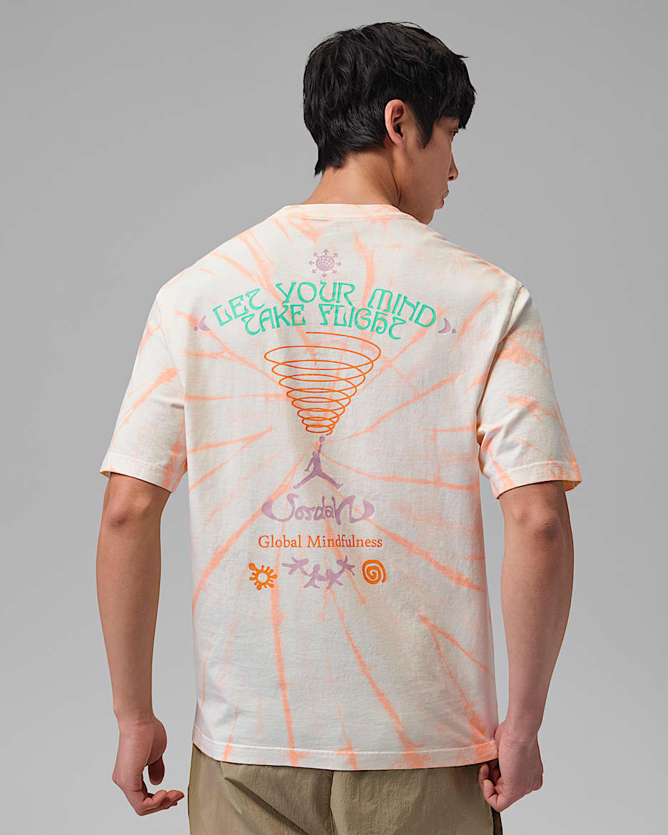 Jordan Brooklyn 男子扎染T恤 - 帆白