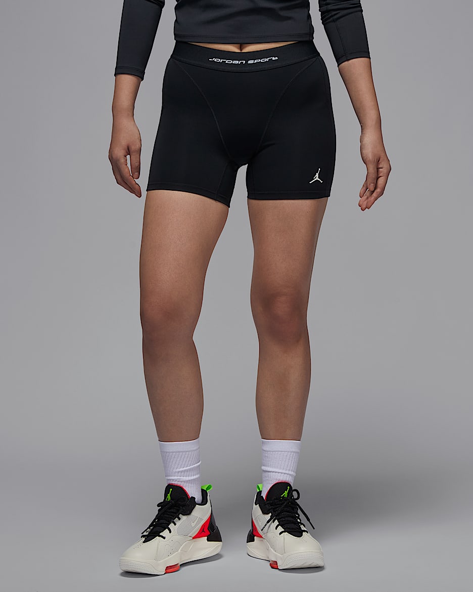 Jordan Sport Leak Protection: Period 女子速干短裤 - 黑/白色