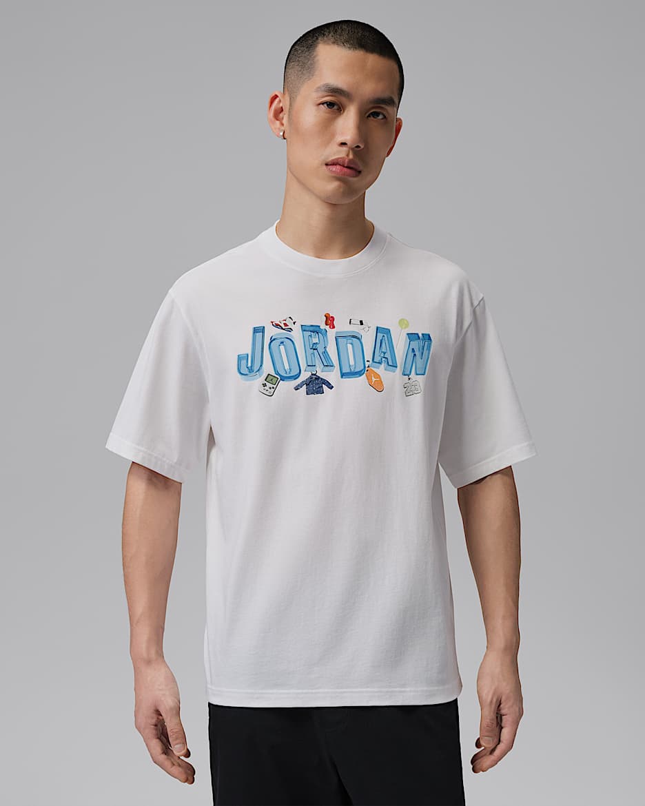 Jordan Collected Dreams 男子印花T恤 - 白色