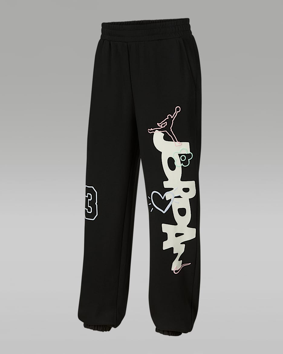 Jordan Love Is In The "Air" 大童法式毛圈长裤 - 灰黑