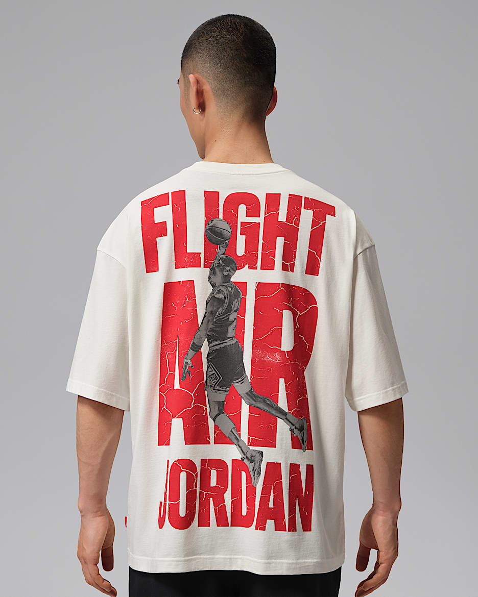 Jordan Flight 男子短袖T恤 - 帆白