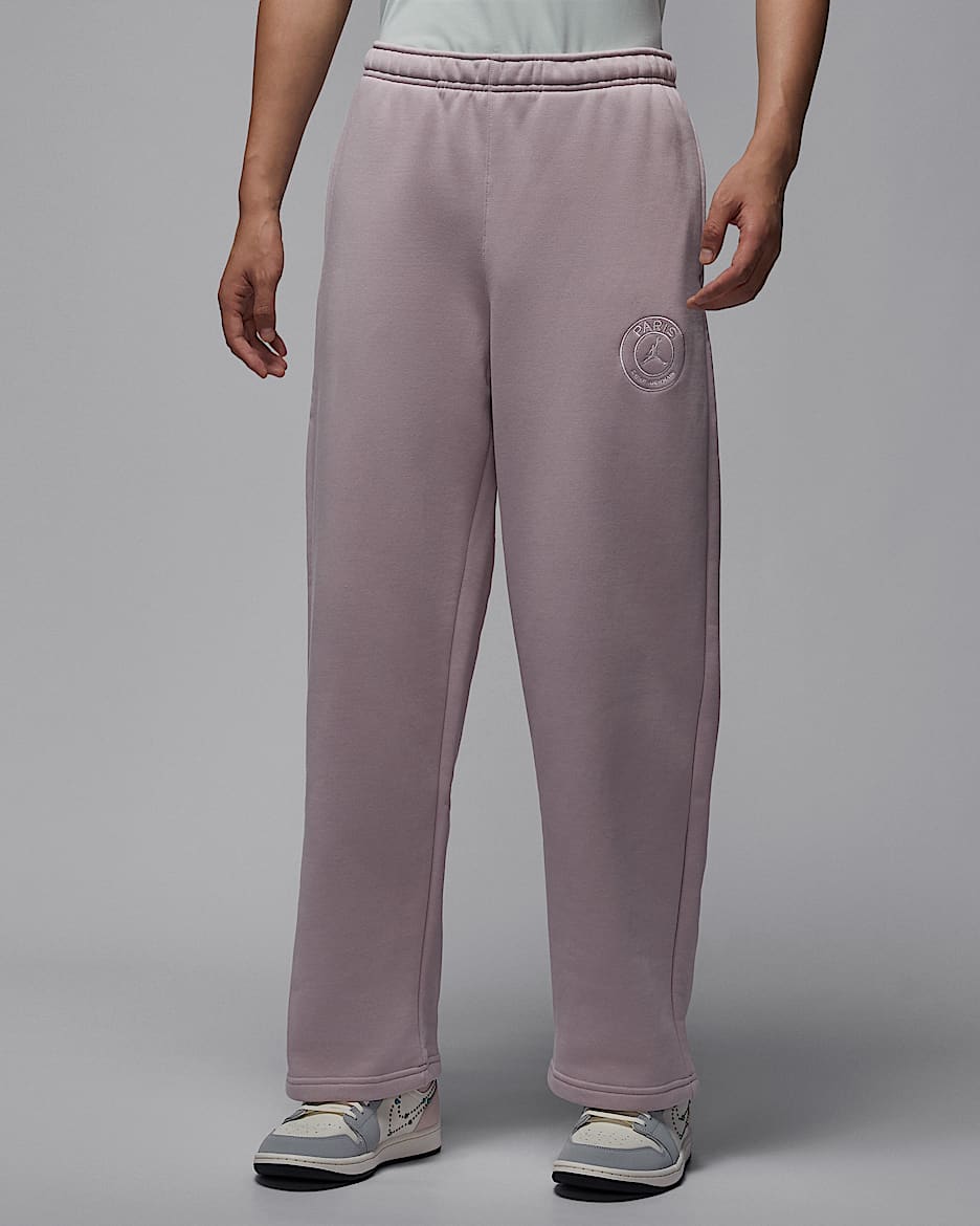 巴黎圣日耳曼足球俱乐部男子加绒长裤 - 微粒玫瑰红