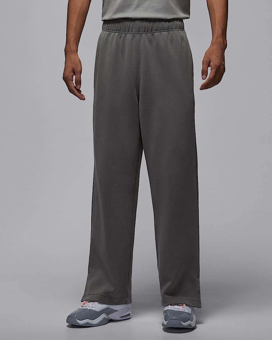 Tatum Hoop Fleece Dri-FIT 塔图姆男子速干针织长裤 - 烟灰/大学红
