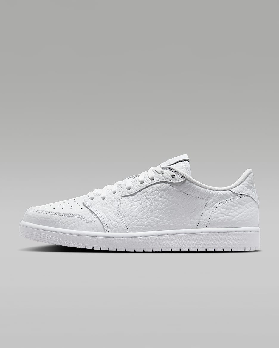 Air Jordan 1 Retro Low 复刻男子运动鞋 - 白色/白色/白色