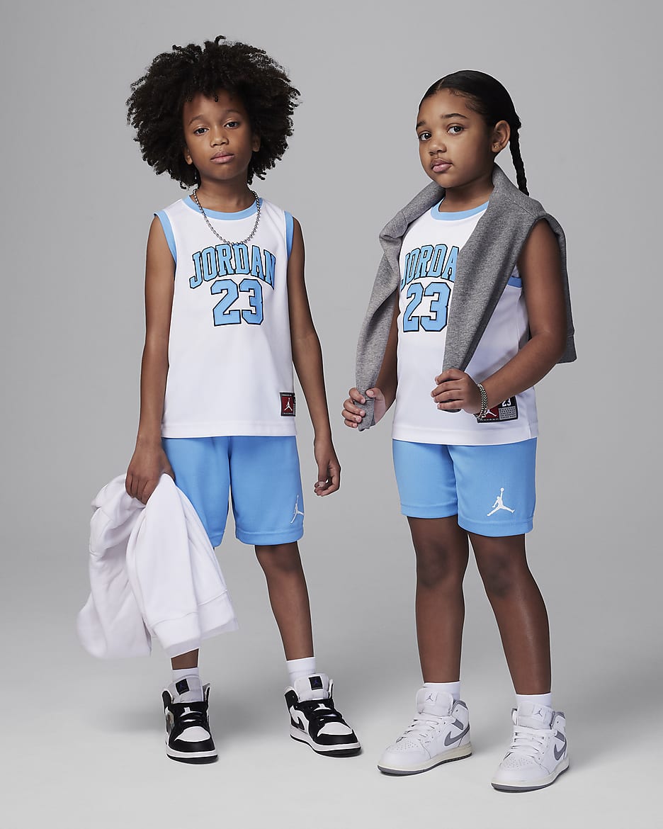 Jordan 23 幼童球衣和短裤套装 - 大学蓝