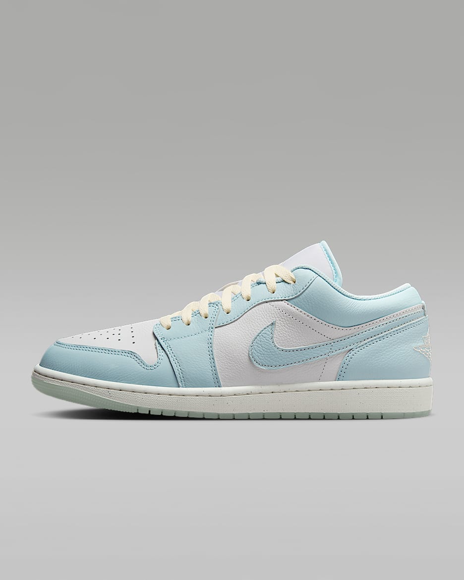 Air Jordan 1 Low SE 男子运动鞋 - 冰川蓝/山峰白/冰番石榴色/海玻璃色