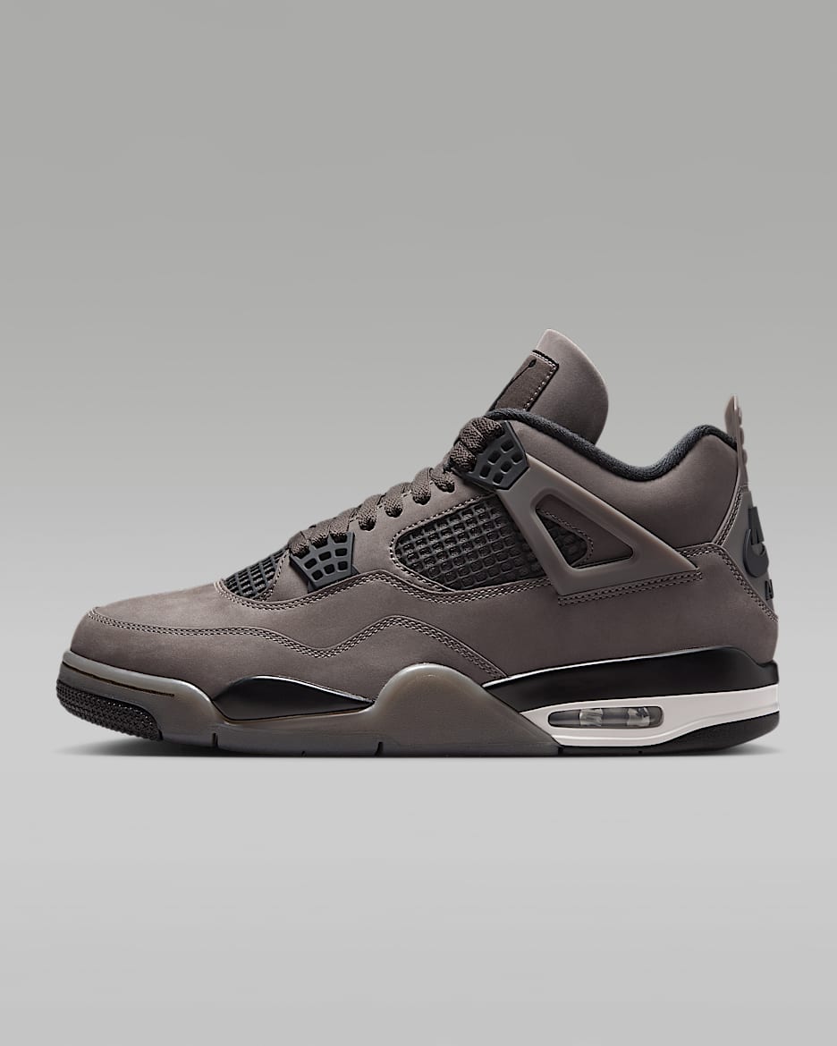 Air Jordan 4 Retro 复刻男子运动鞋 - 洞穴石色/幻影灰白/黑