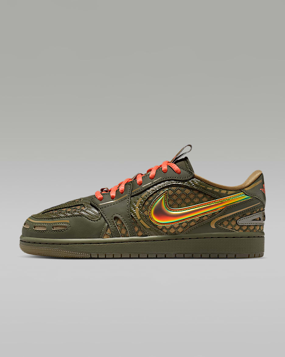 Air Jordan 1 Low Method of Make 女子运动鞋 - 海藻棕/浅野芒果黄/军裤卡其