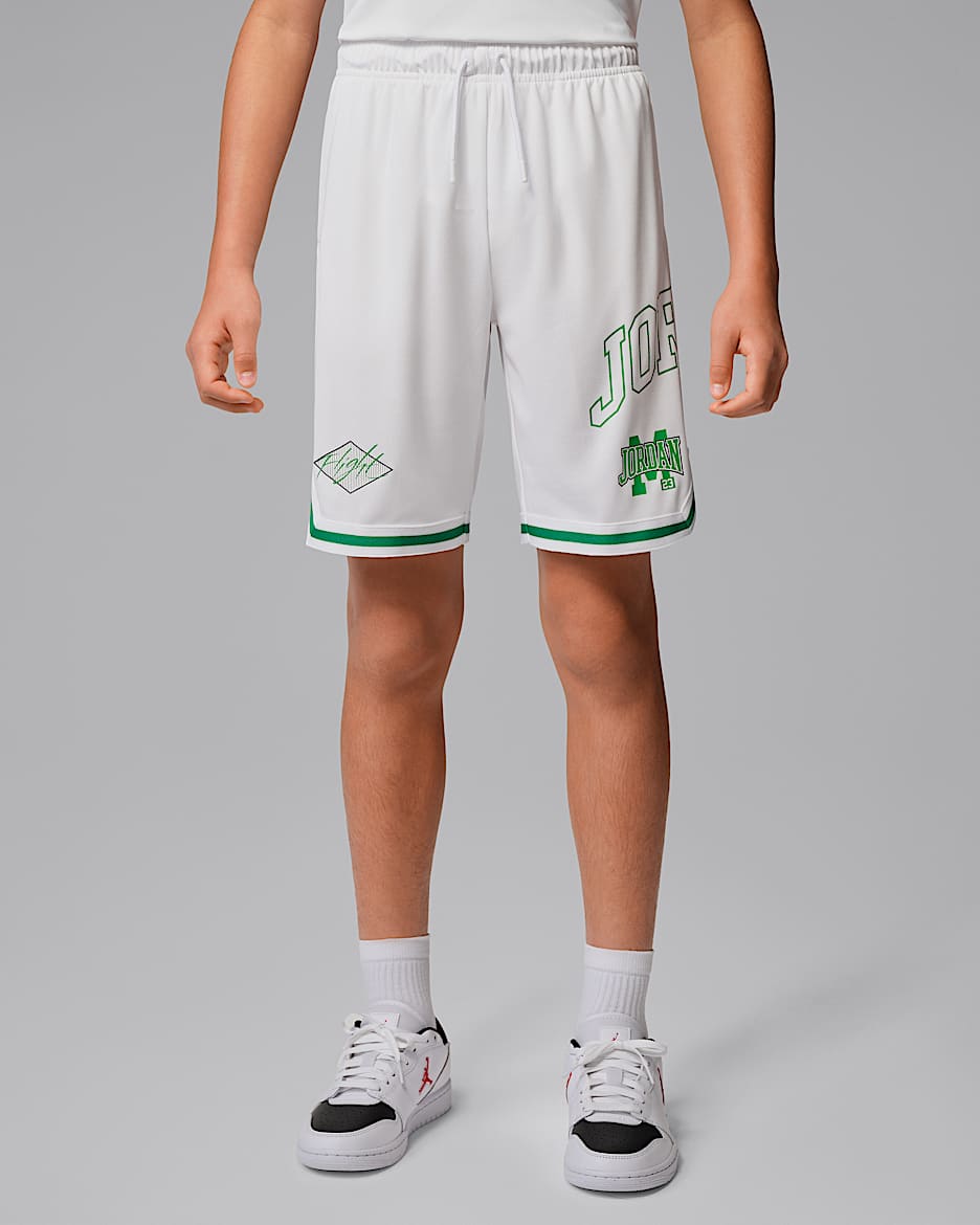Jordan Dynasty 大童速干短裤 - 白色