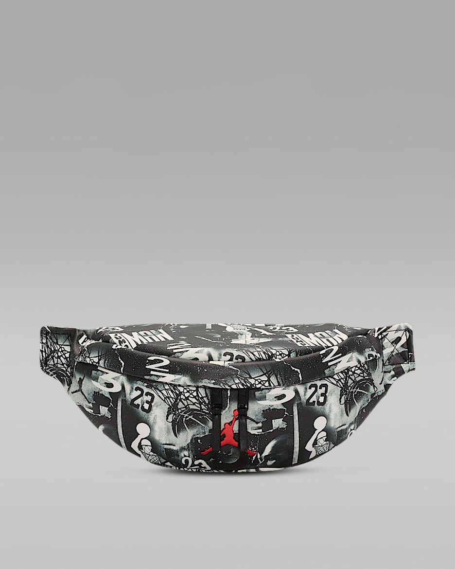 Jordan 都市风图案腰包 - 黑/帆白