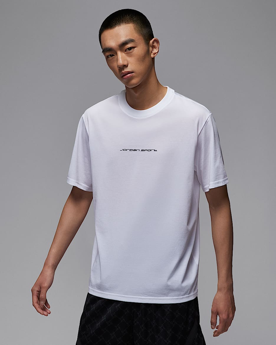 Jordan Sport Dri-FIT 男子速干T恤 - 白色/黑