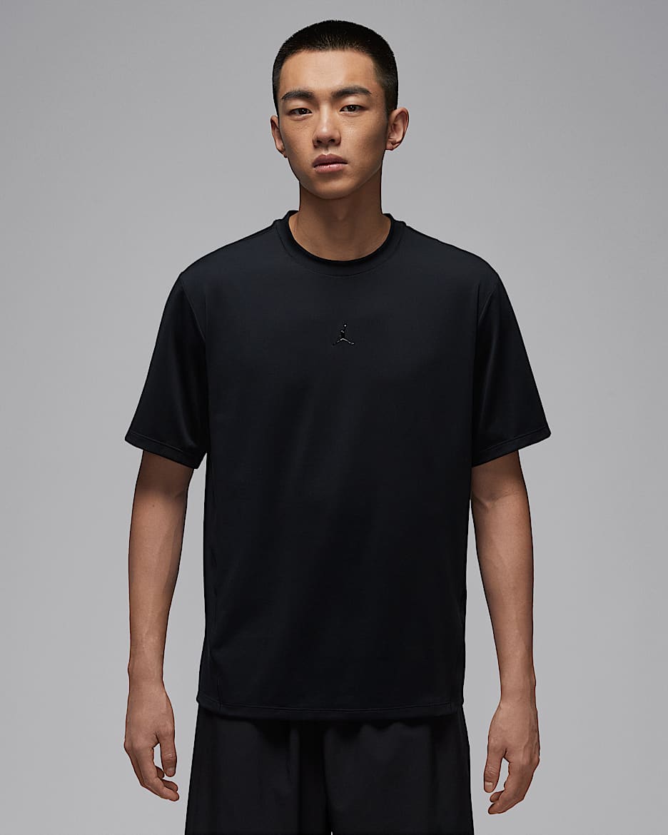 Jordan Sport Flightweight Dri-FIT 男子防晒速干短袖上衣 - 黑/暗灰色