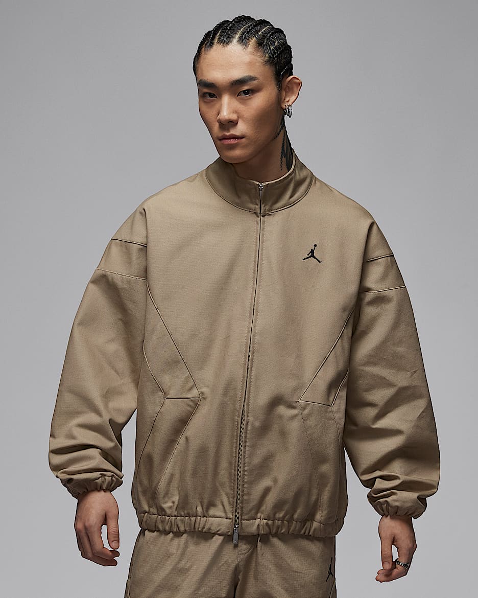 Jordan Flight 男子图案工装夹克 - 卡其/黑