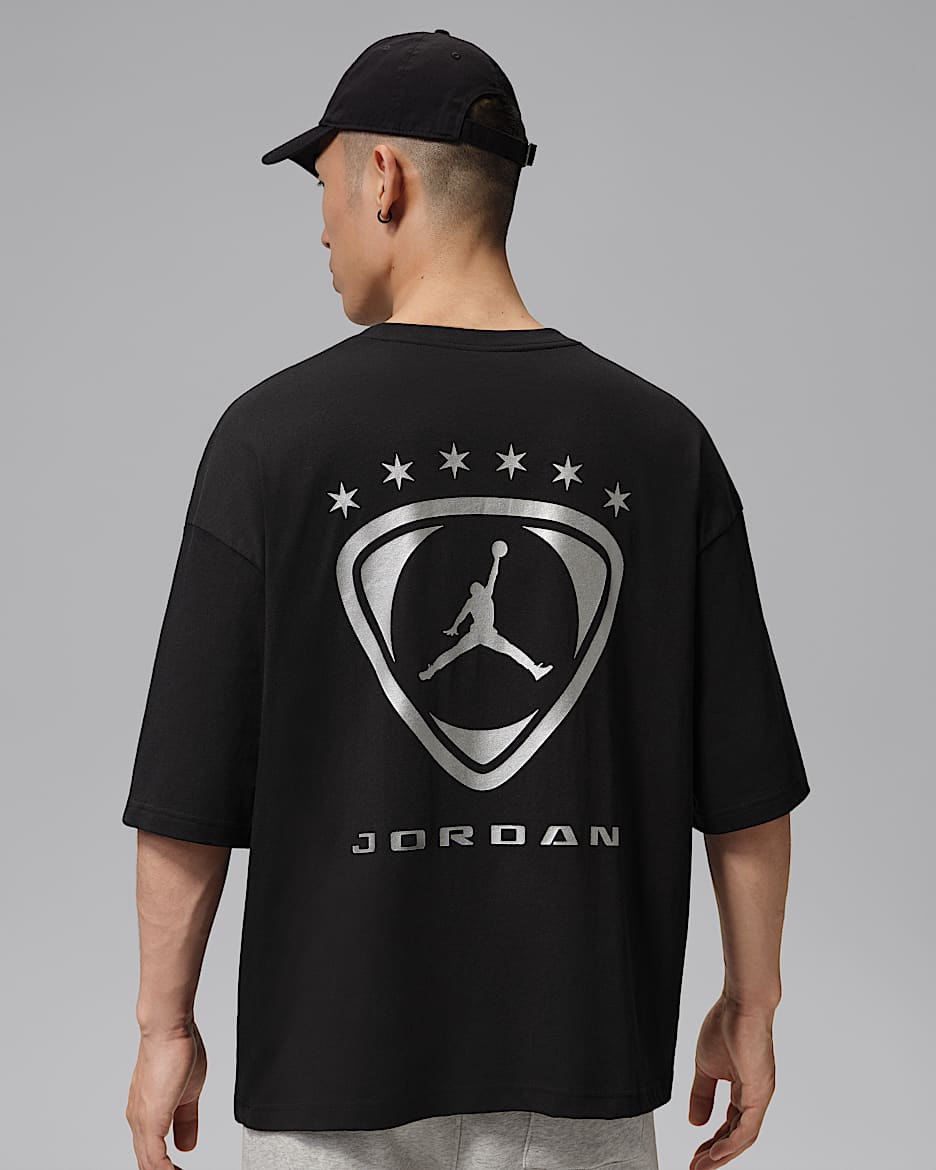 Jordan Brooklyn 男子短袖T恤 - 黑