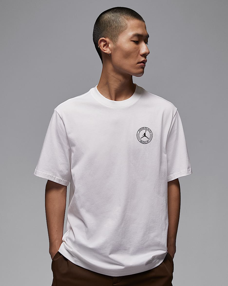 Jordan Sport Dri-FIT 男子速干高尔夫T恤 - 白色