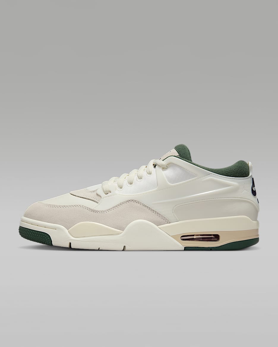 Air Jordan 4 RM 男子运动鞋骑士鞋 - 帆白/淡奶白/深绿/乌紫