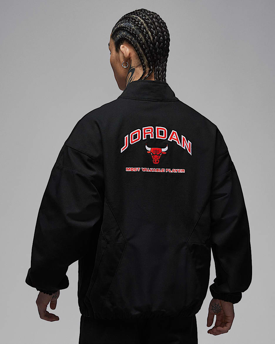 Jordan Flight 男子图案工装夹克 - 黑/白色