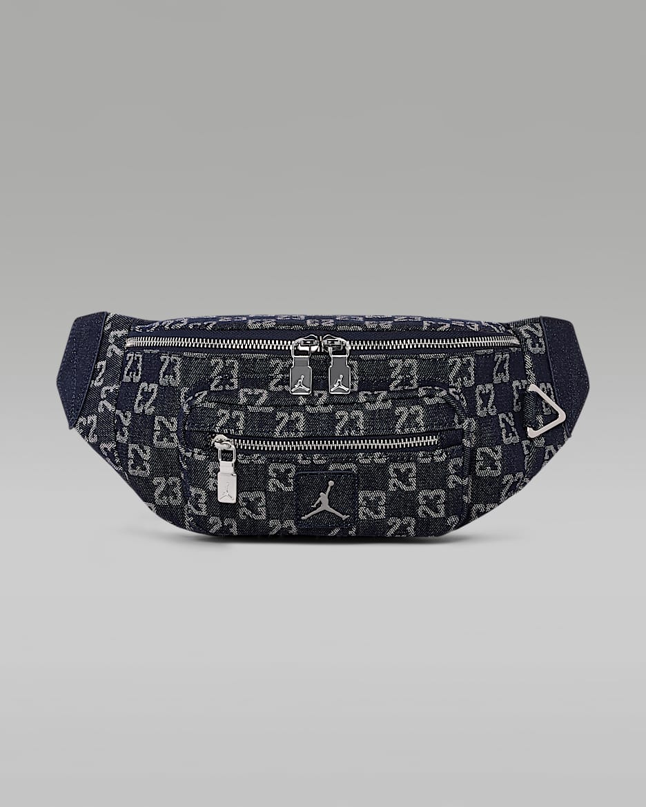 Jordan Monogram 牛仔布腰包 - 靛蓝