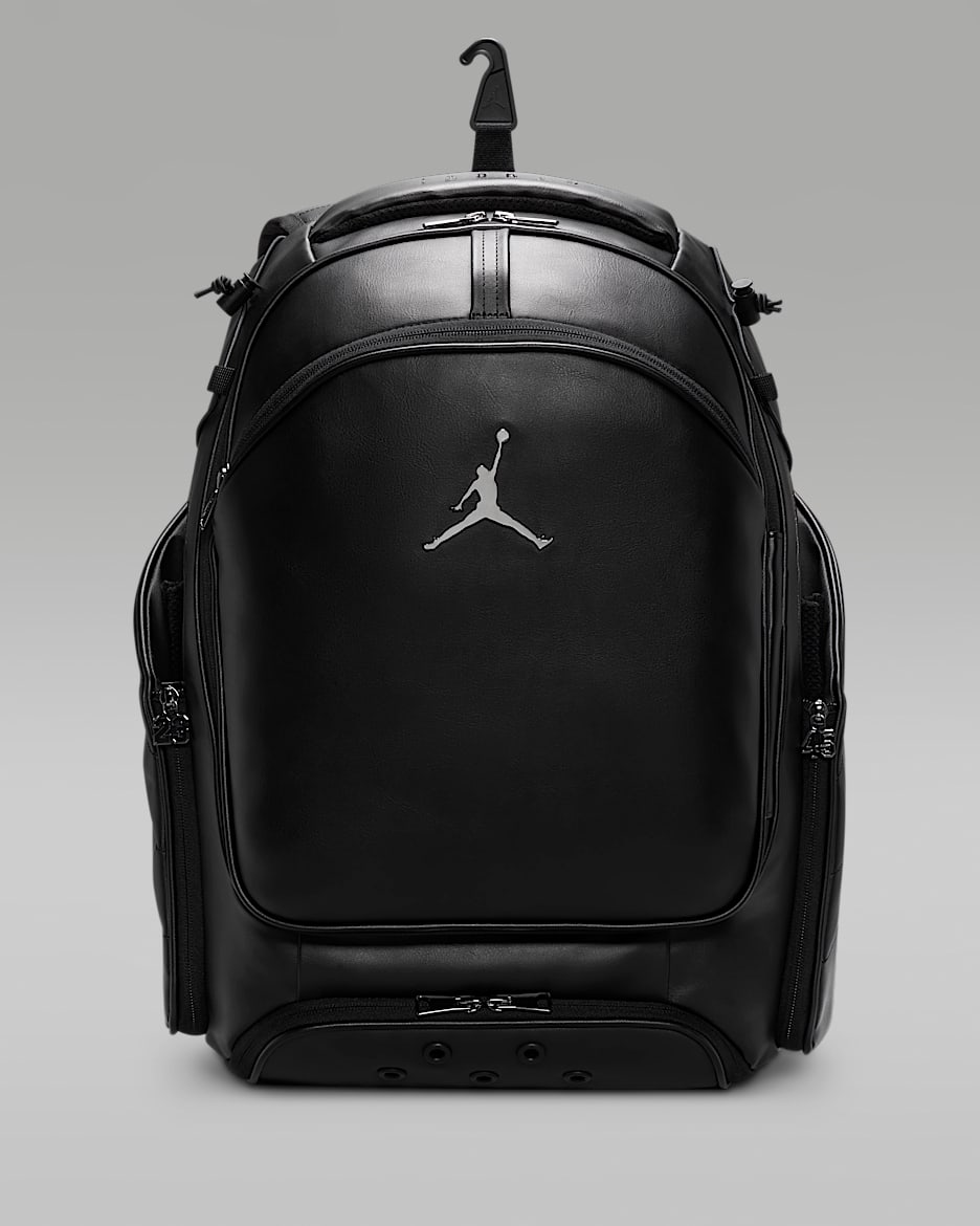 Jordan Fly Elite 棒球双肩包 - 黑/黑/黑/金属银
