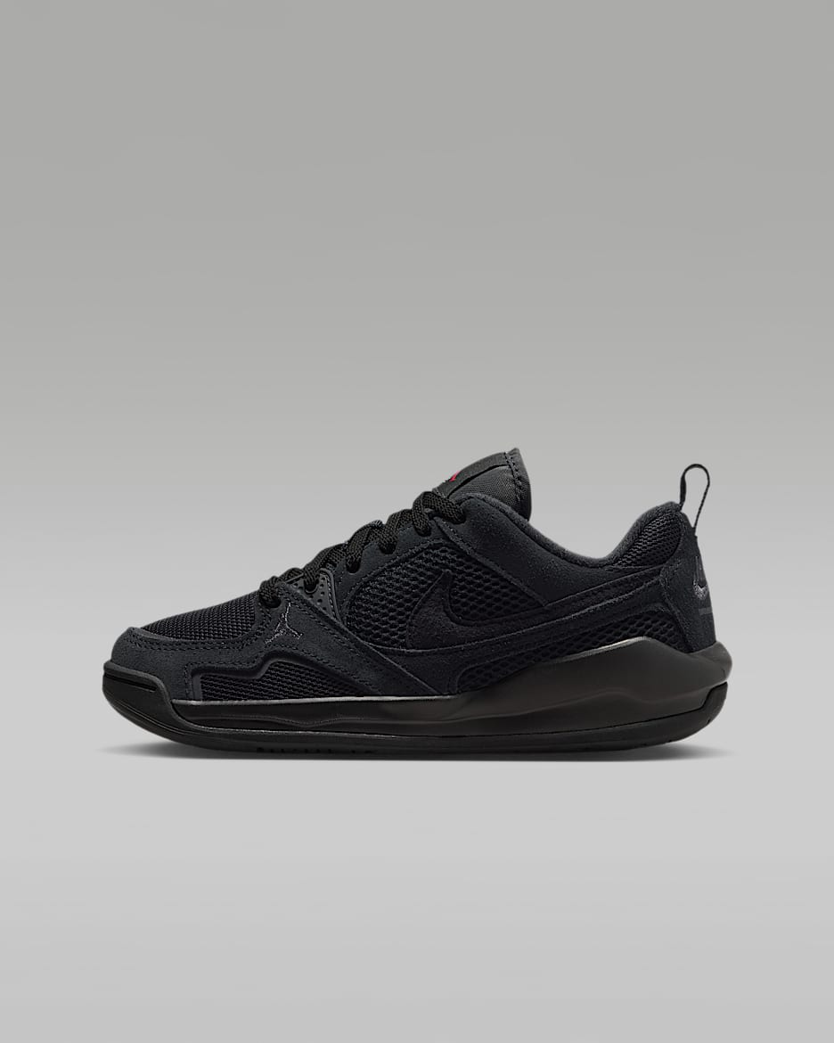 Jordan CMFT Era Jordan 舒释鞋大童运动鞋 - 黑/健身红/煤黑/黑
