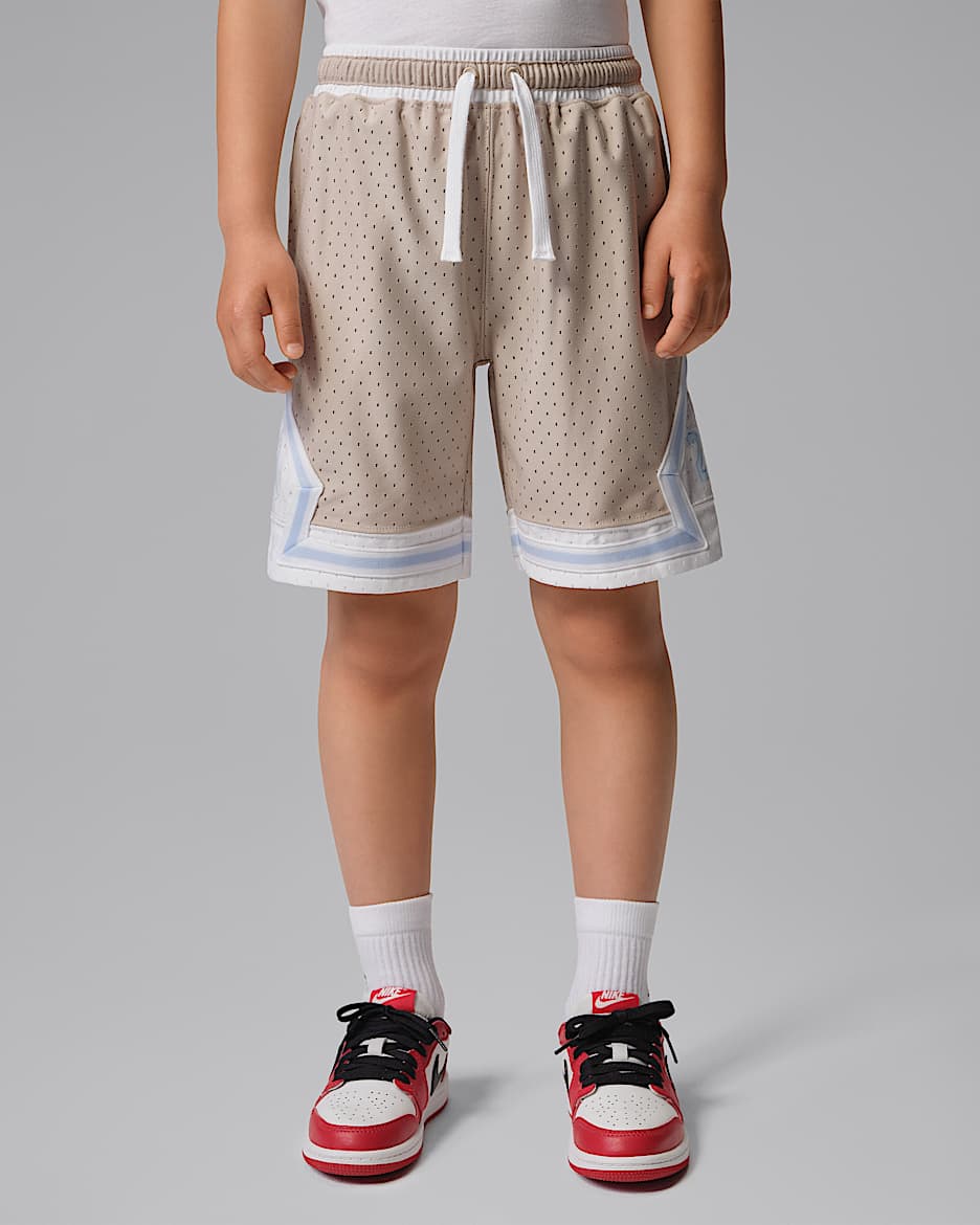 Jordan Sport Dri-FIT Diamond 幼童速干短裤 - 奶白 II