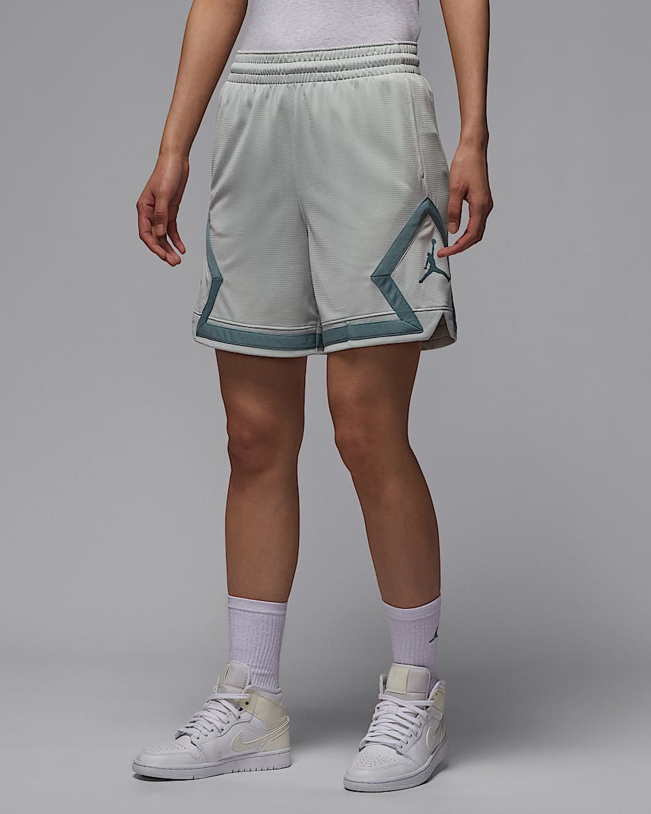 Jordan Sport Diamond 女子速干篮球短裤 - 浅银/浅银/飞行员灰/飞行员灰