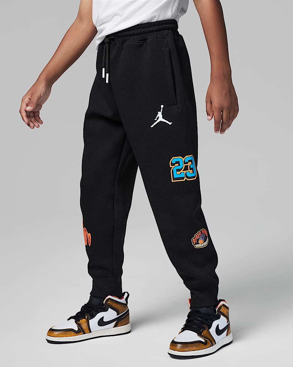 Jordan Patch Pack 幼童针织长裤 - 黑