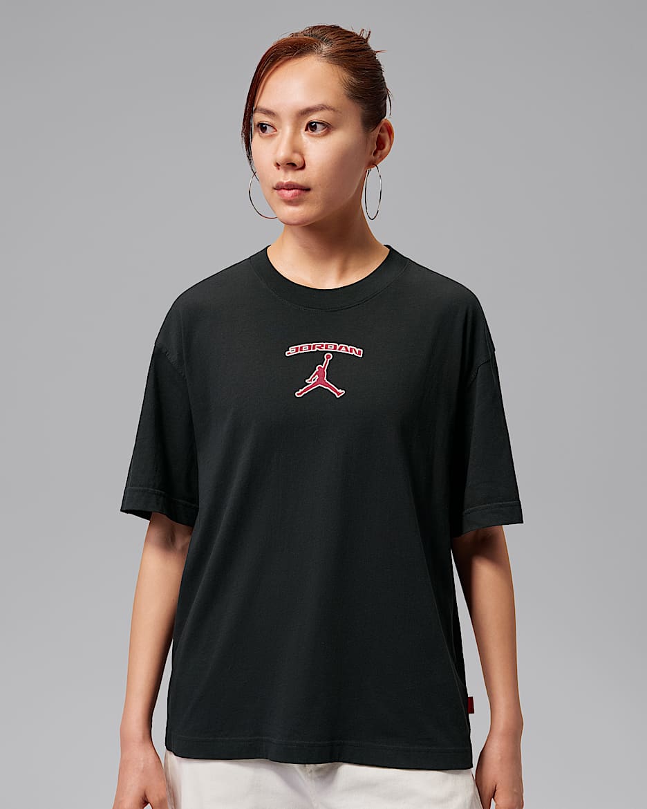 Jordan 女子短袖T恤 - 黑