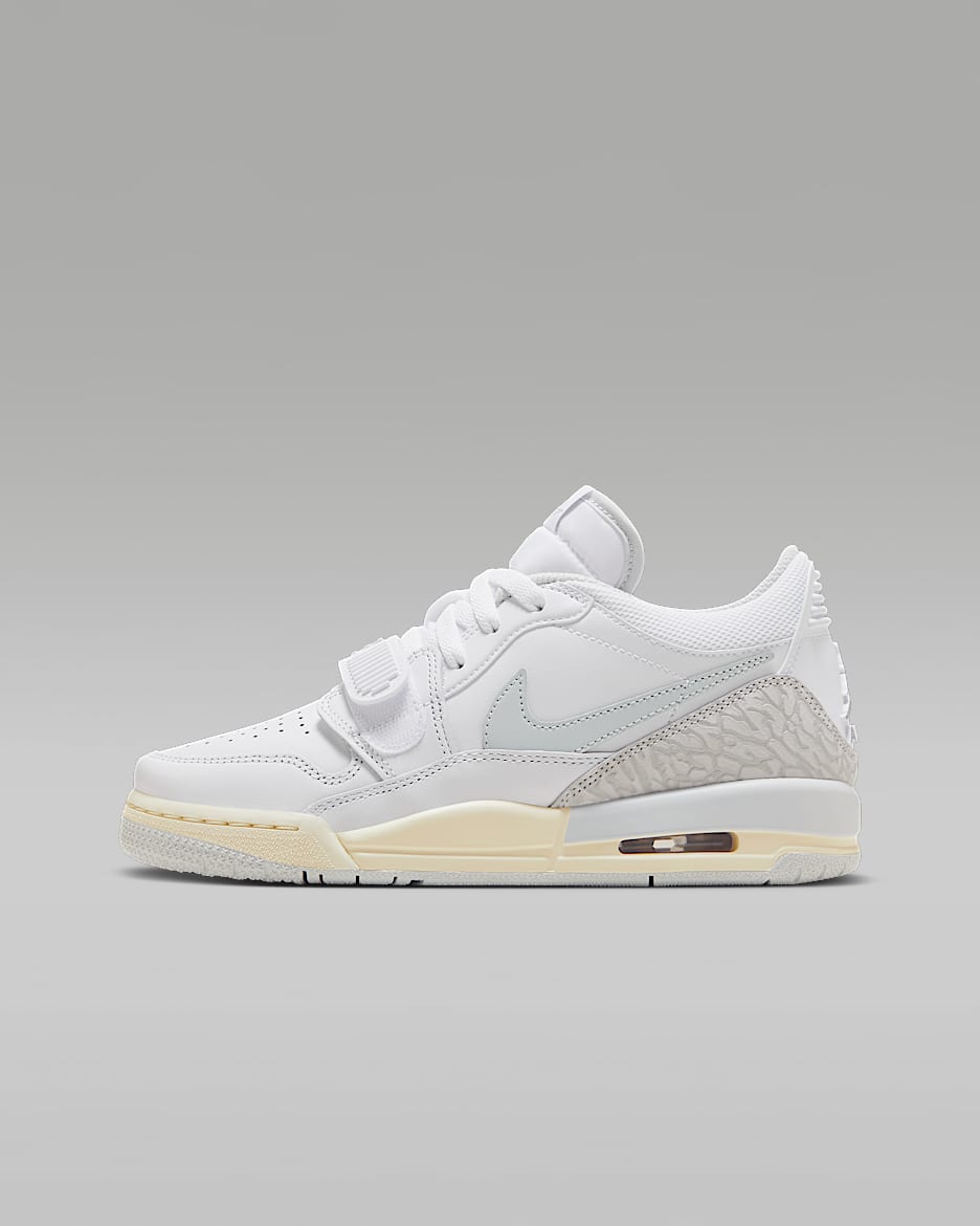 Air Jordan Legacy 312 Low (GS) AJ312 大童运动童鞋 - 白色/椰奶色/尘光子色/尘光子色