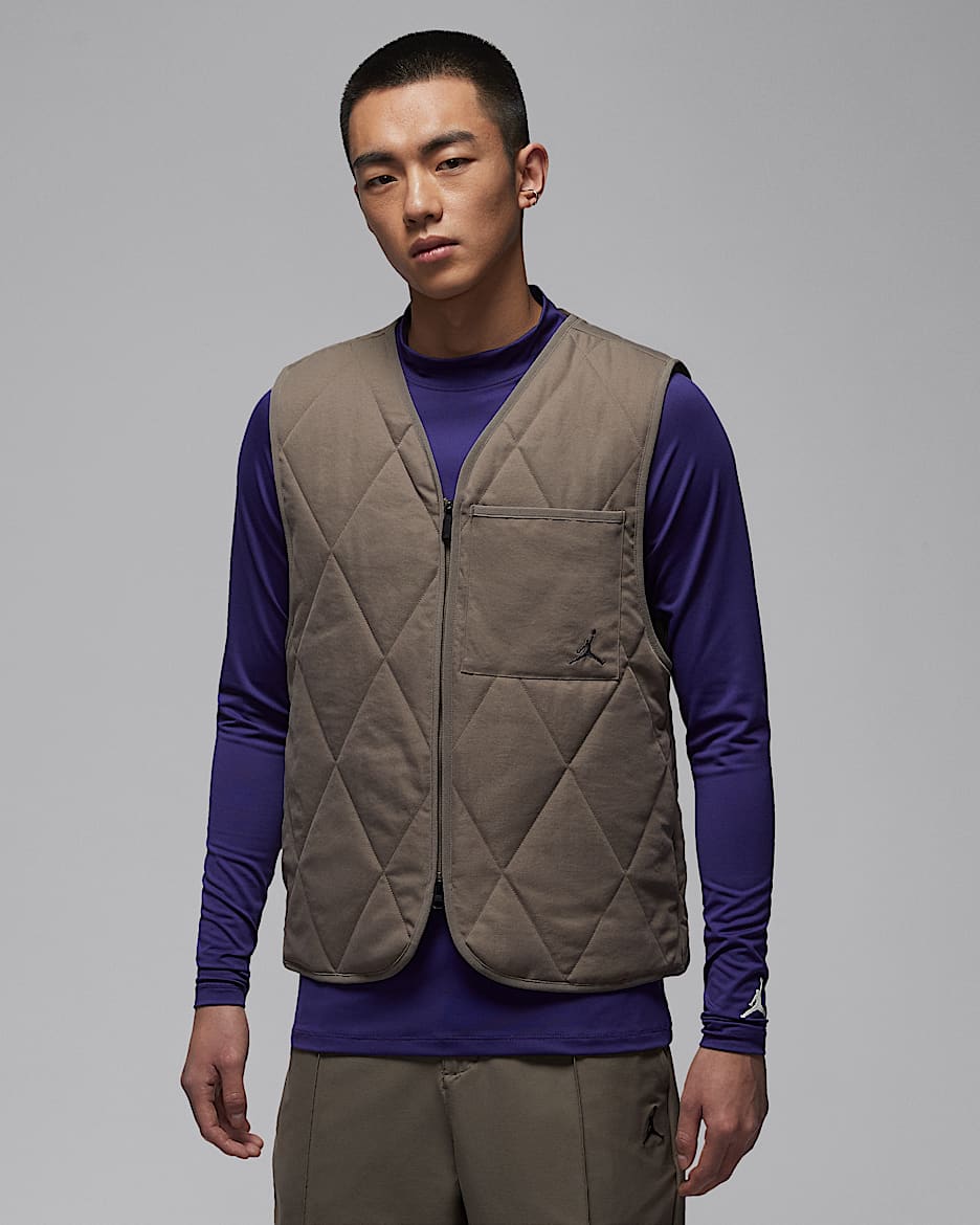 Jordan Sport Therma-FIT 男子高尔夫马甲 - 橄榄灰/煤黑